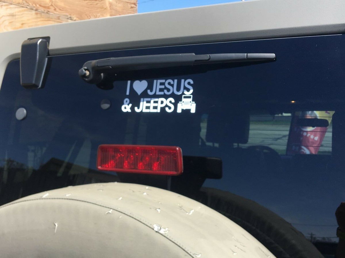 Love Jesus Auto Decal – DeclareItBoldly