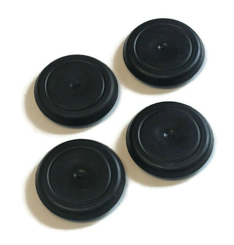 (4) 1-1/4 Inch Black Rubber FLUSH MOUNT HOLE PLUG - Sheet Metal Auto Body Panel