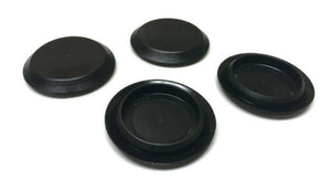 (4) 1-1/4 Inch Black Plastic FLUSH MOUNT HOLE PLUG - Sheet Metal Auto Body Panel